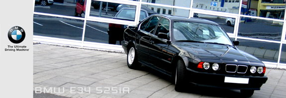 BMW E34 525iA minnkað